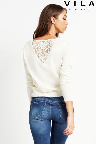 Vila Lace Knit Top